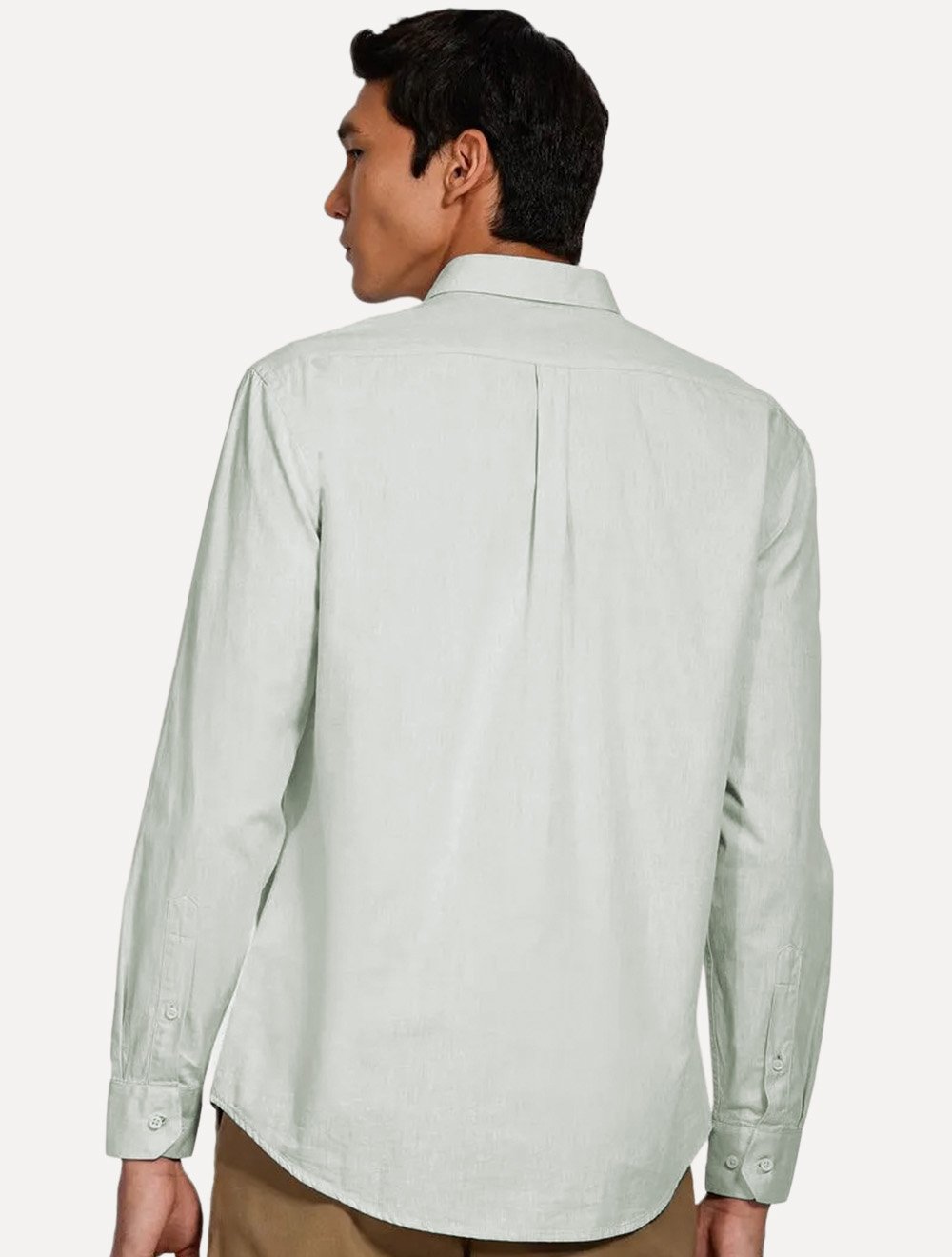 Camisa Aramis Masculina Regular Algodão Lotte Pocket Verde Mescla