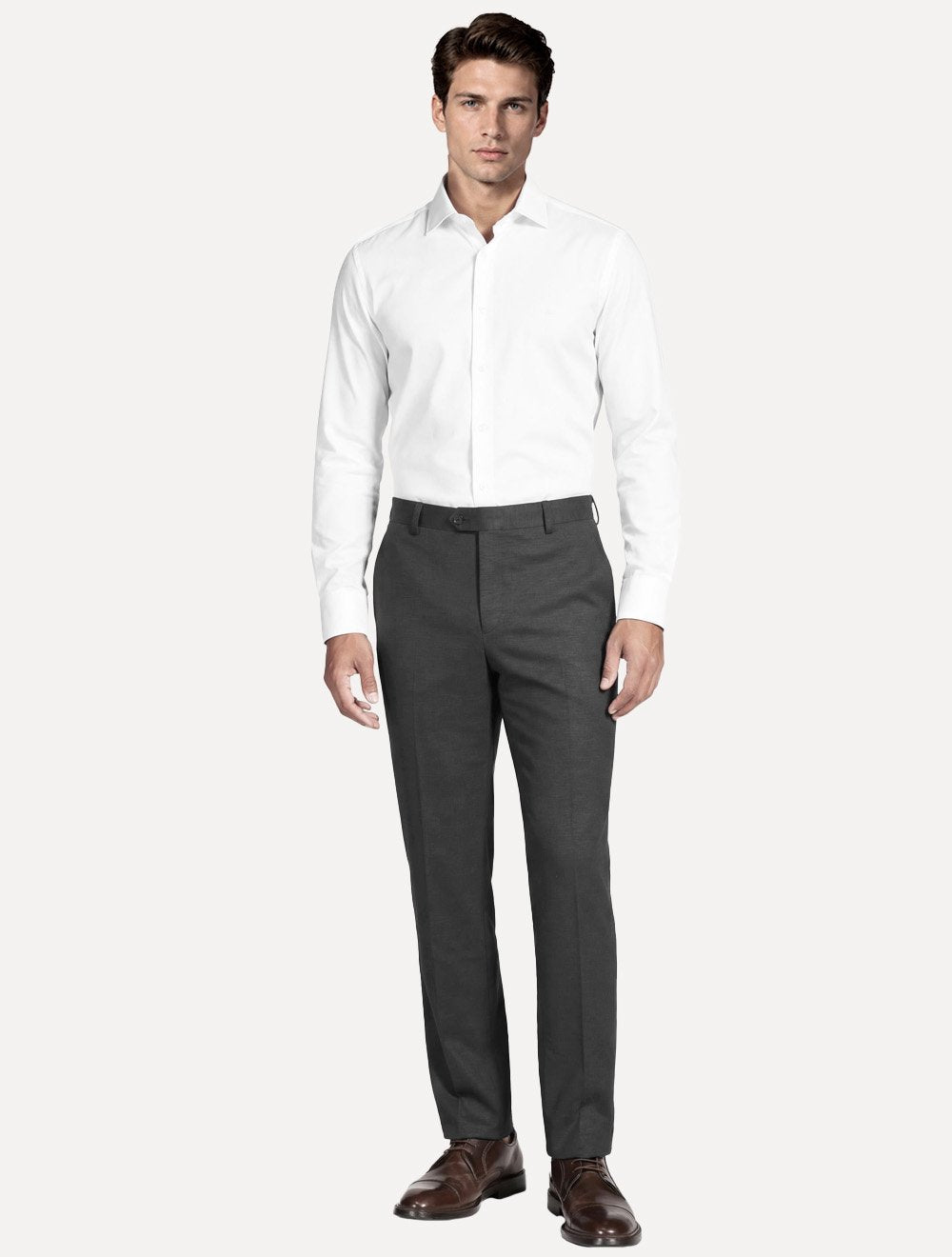 Camisa Aramis Masculina Slim Stretch Poliviscose de Bambu Branca