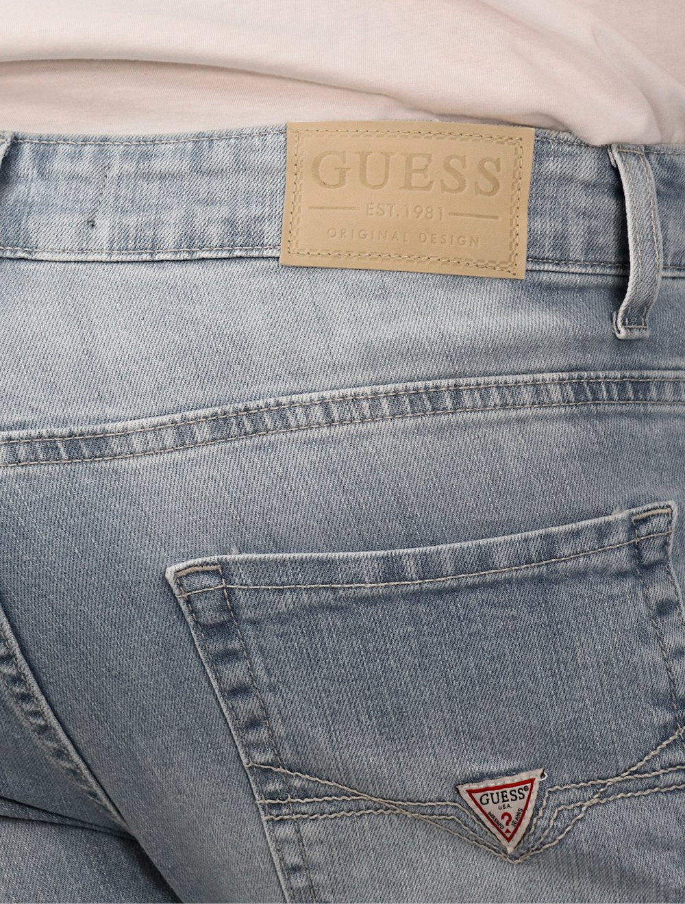 Calça Jeans Guess Masculina Slim Light Wash Clara