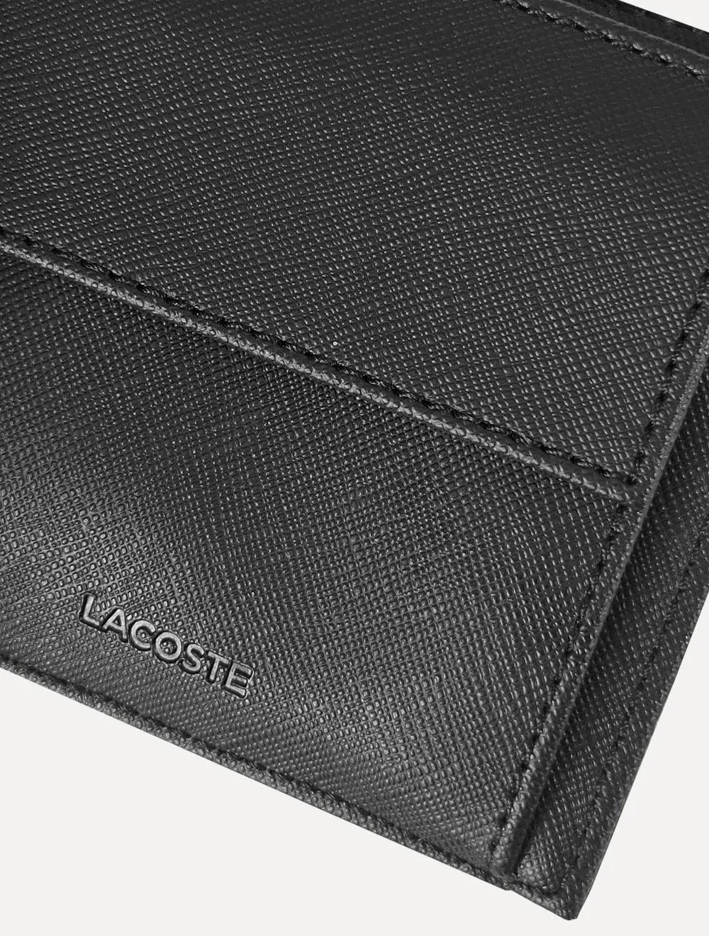 Carteira Lacoste Masculina Classic Medium Folding Preta