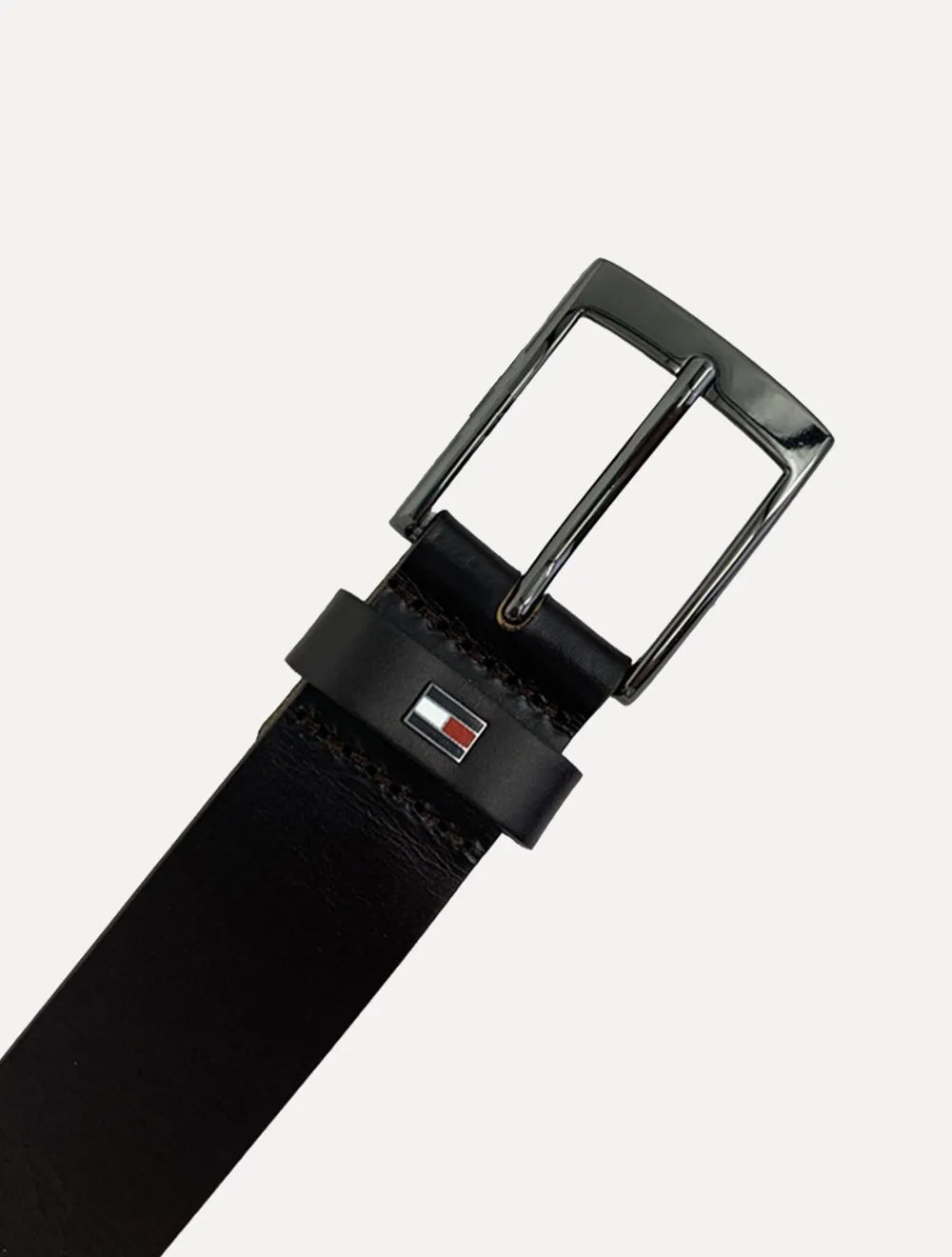 Cinto Tommy Hilfiger Masculino Couro Adan Leather Preto