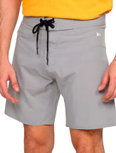 Bermuda Reserva Masculina D'Água Beachwear Lisa Cinza