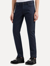 Calça Jeans Empório Armani Masculina J06 Slim Fit Armure 5 Pockets Azul