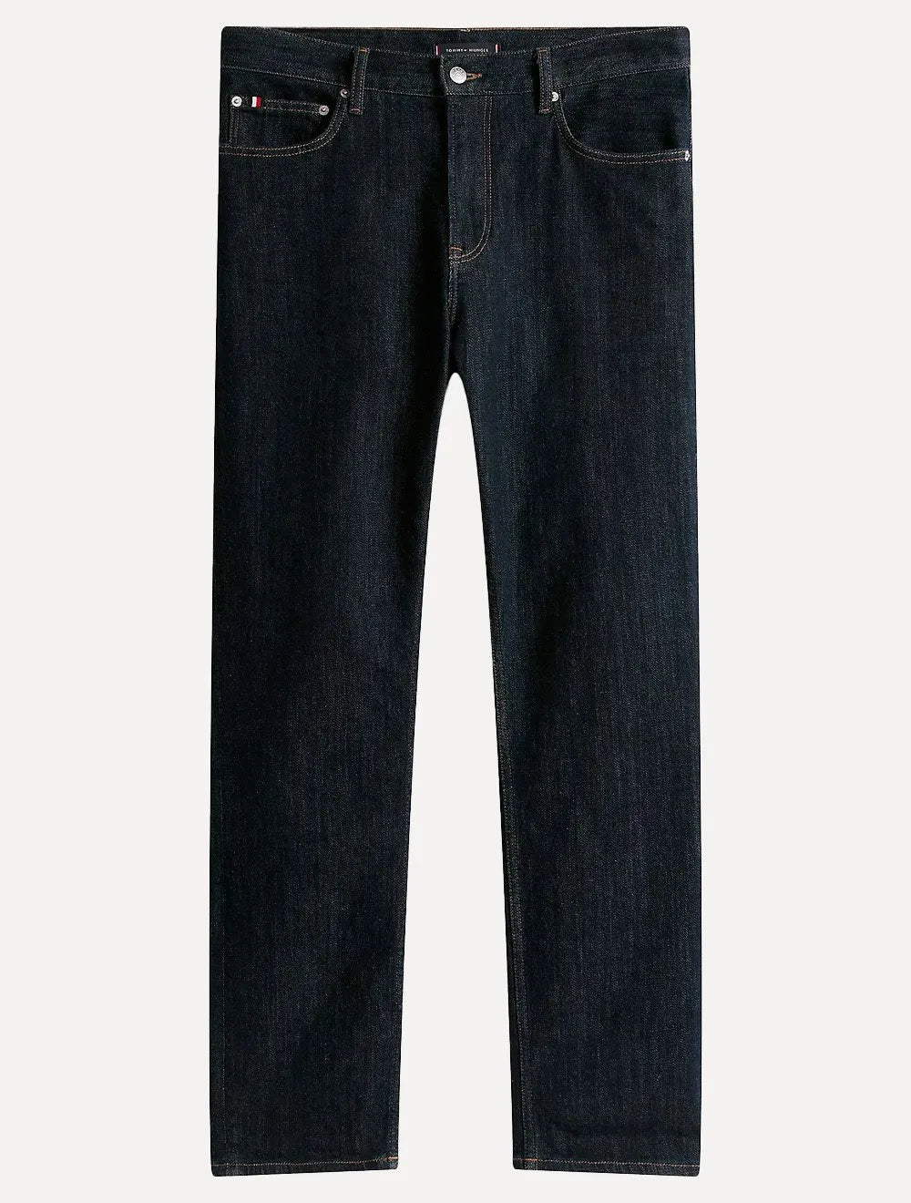 Calça Tommy Hilfiger Masculina Regular Na Nos Mercer Rinse Azul Marinho