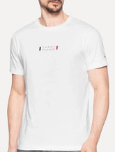Camiseta Tommy Hilfiger Masculina Stack Center Brand Love Print Branca