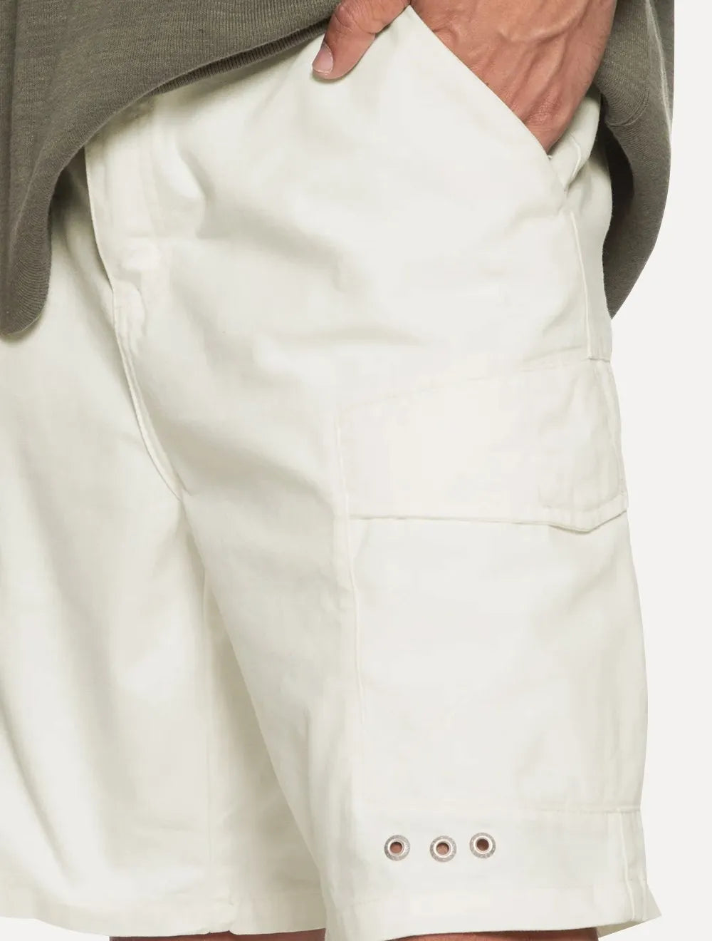 Bermuda Osklen Masculina Cargo Casual Nova Crystal Off-White