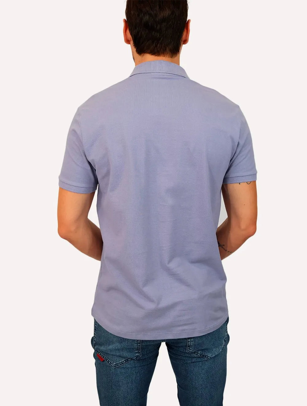 Polo Ellus Masculina Piquet Classic Easa Blue Vintage Azul