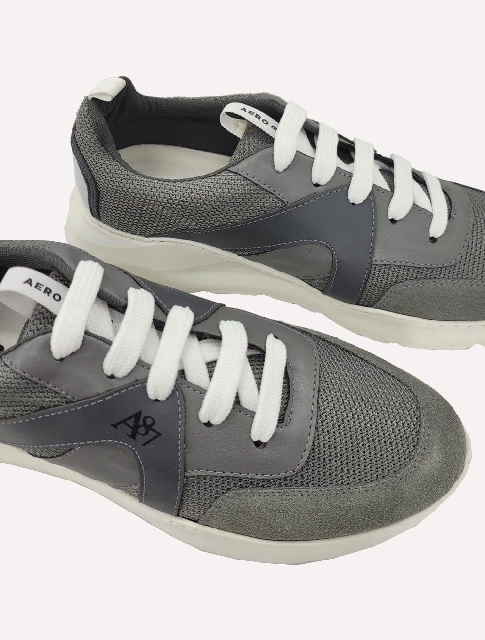 Tênis Aeropostale Masculino Casual Recorte Textile A87 Cinza