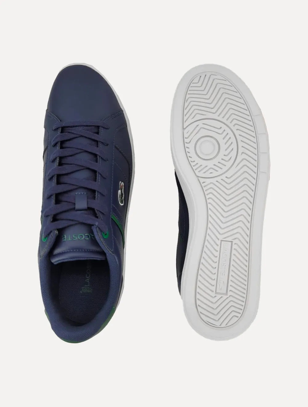 Tênis Lacoste Masculino Couro Europa Pro Nvy/Grn Azul Marinho