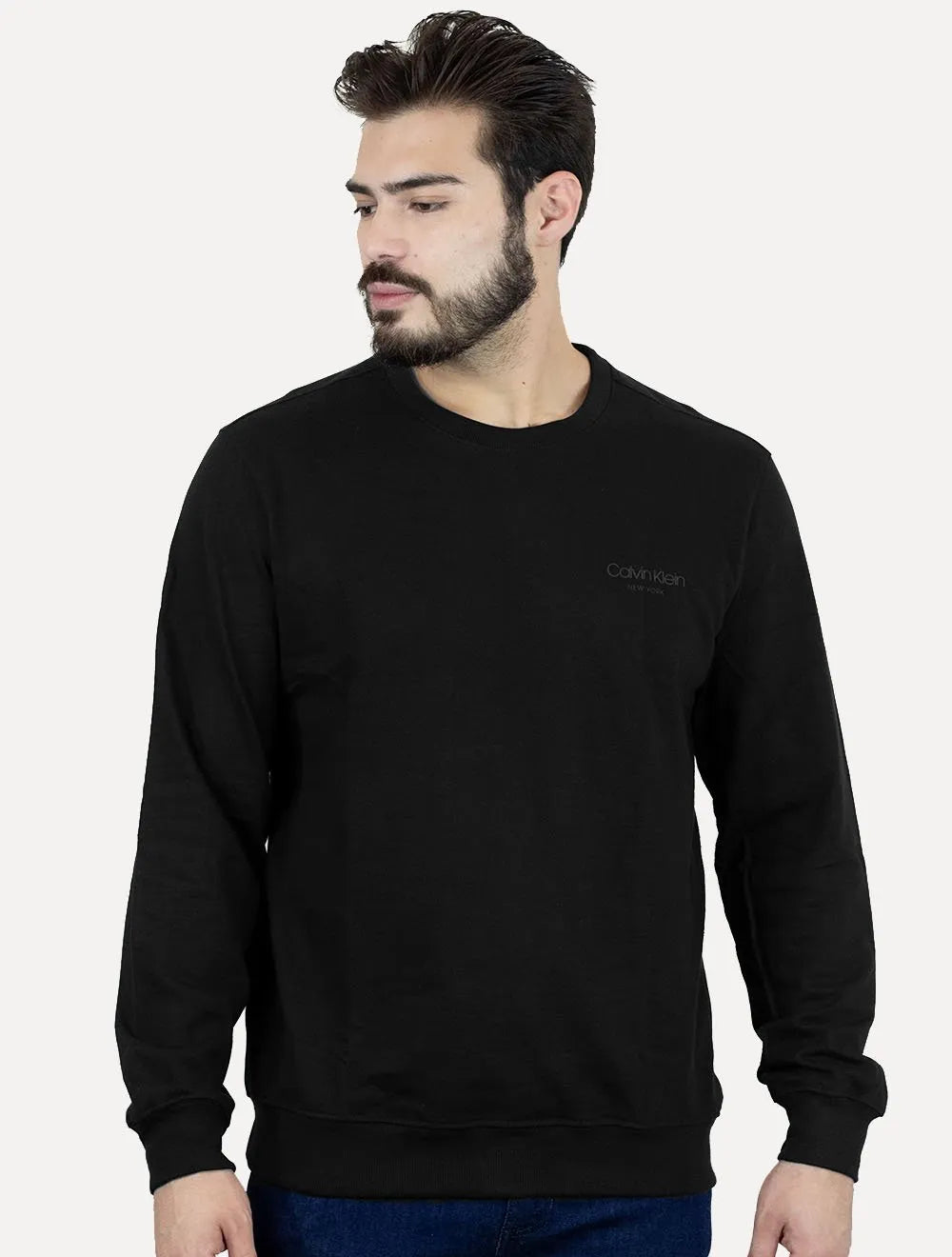 Moletom Calvin Klein Masculino Logo New York Preto