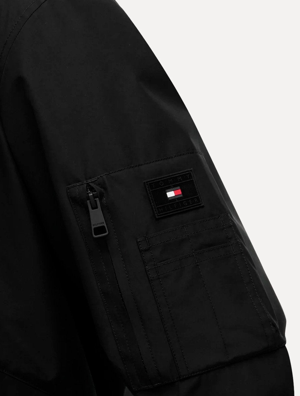 Jaqueta Tommy Hilfiger Regulat Ft Packable Bomber Preto