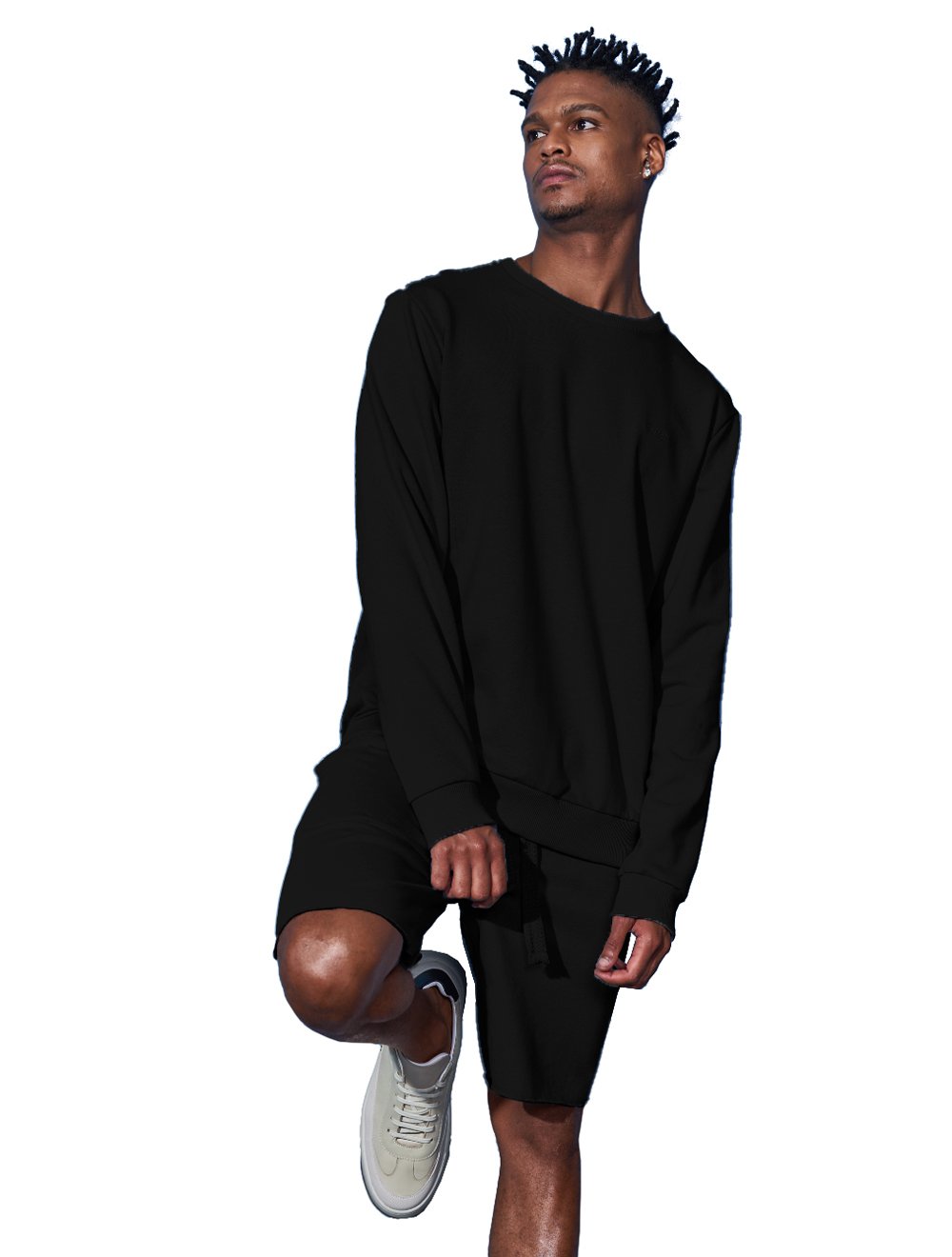 Moletom Colcci Masculino Crewneck Simple Logo Preta