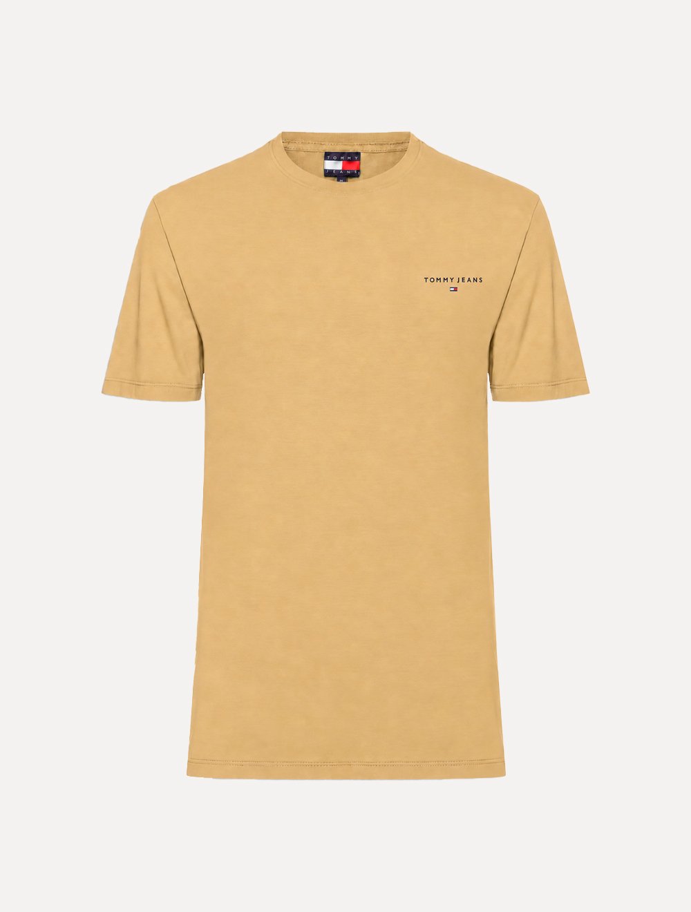 Camiseta Tommy Jeans Masculina Slim Linear Chest Cáqui