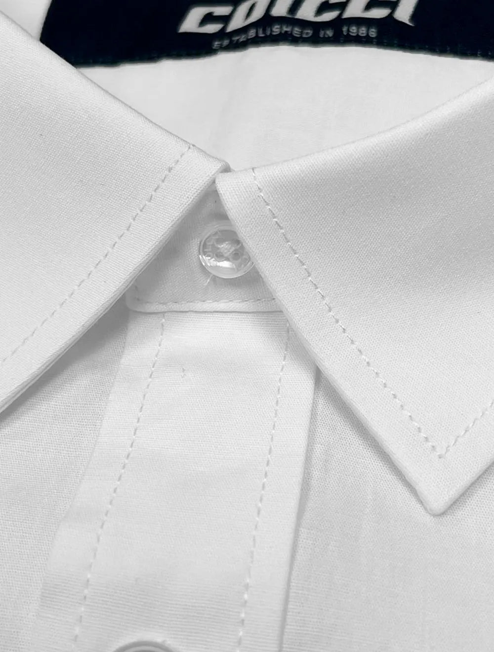 Camisa Colcci Masculina Slim Fit Básica Logo Branco