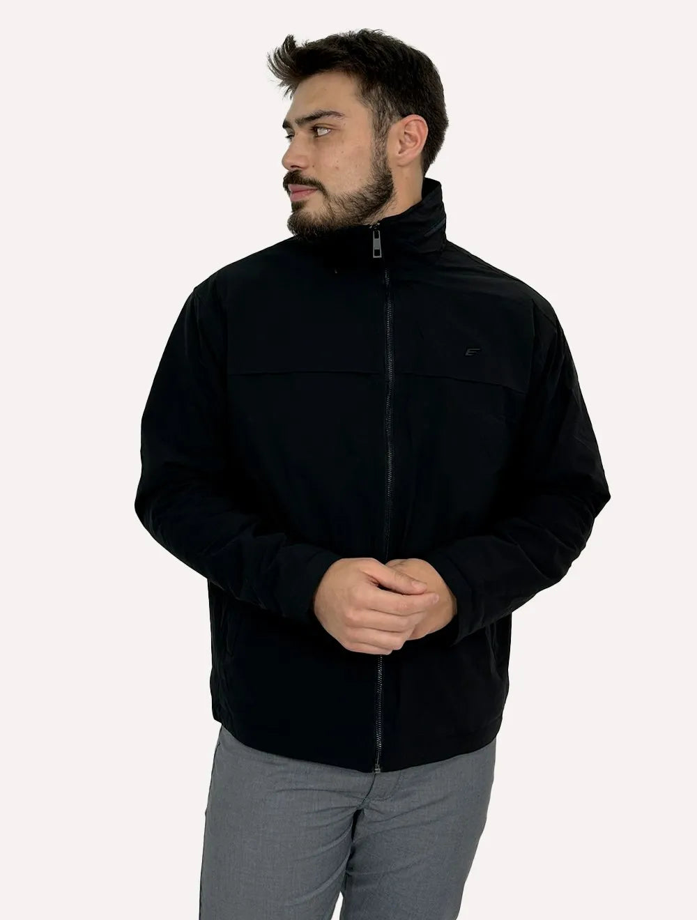Jaqueta Ellus Masculina Nylon Paper W Hood Preta
