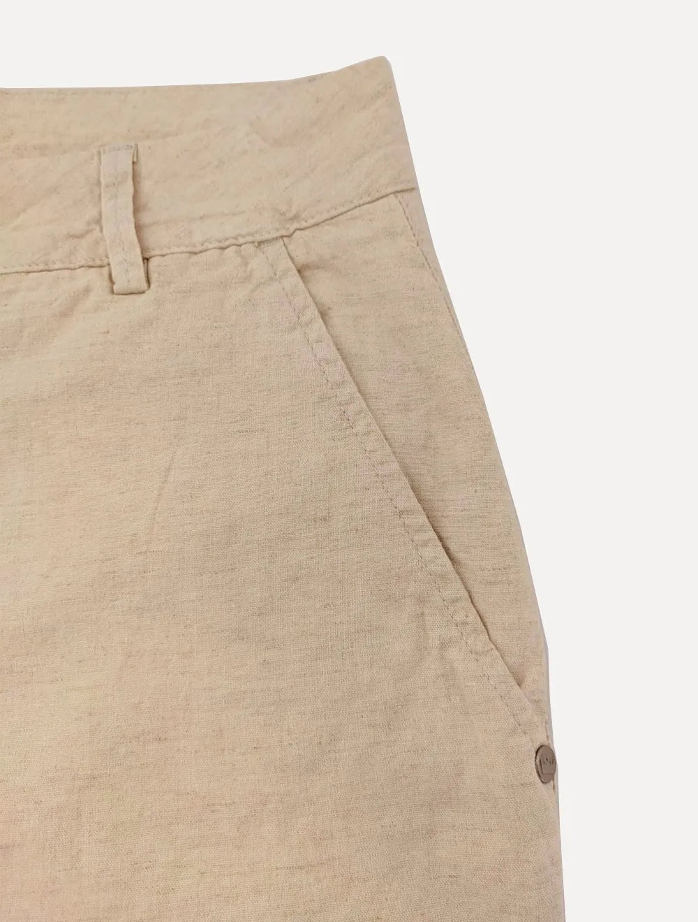 Bermuda Osklen Masculina Alfaiataria Basic Linen Areia Mescla