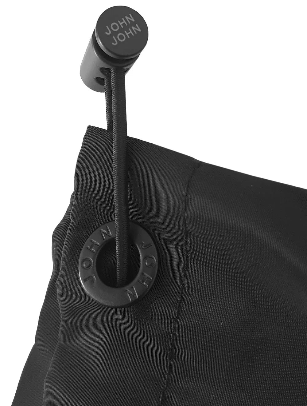 Jaqueta John John Masculina Hoodie Nylon Logo Preta