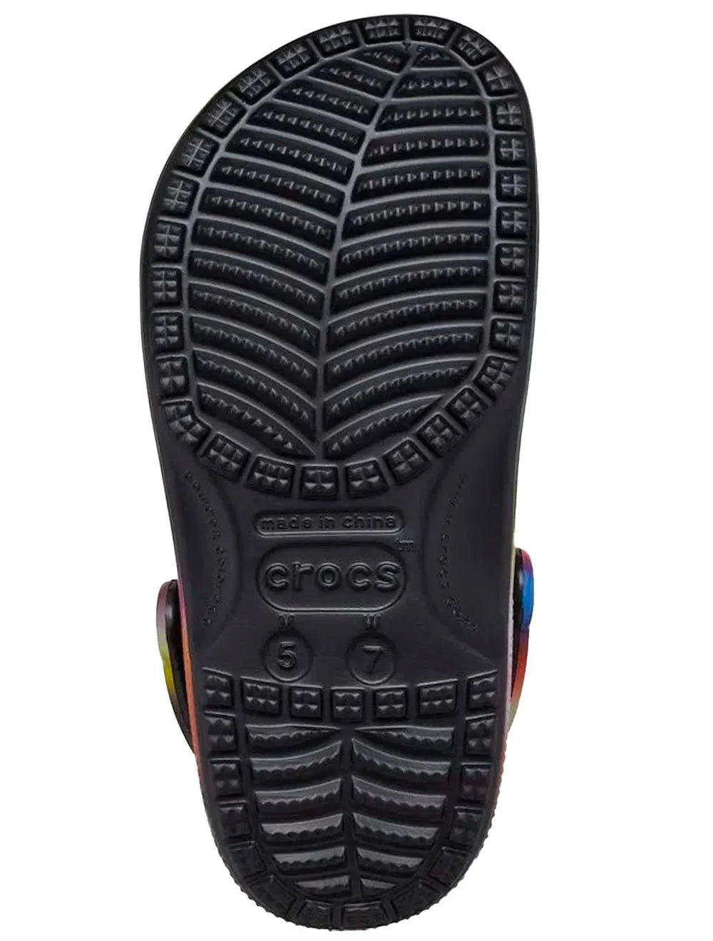 Sandália Crocs Masculina Classic Solarized Clog Preta/Multicolor
