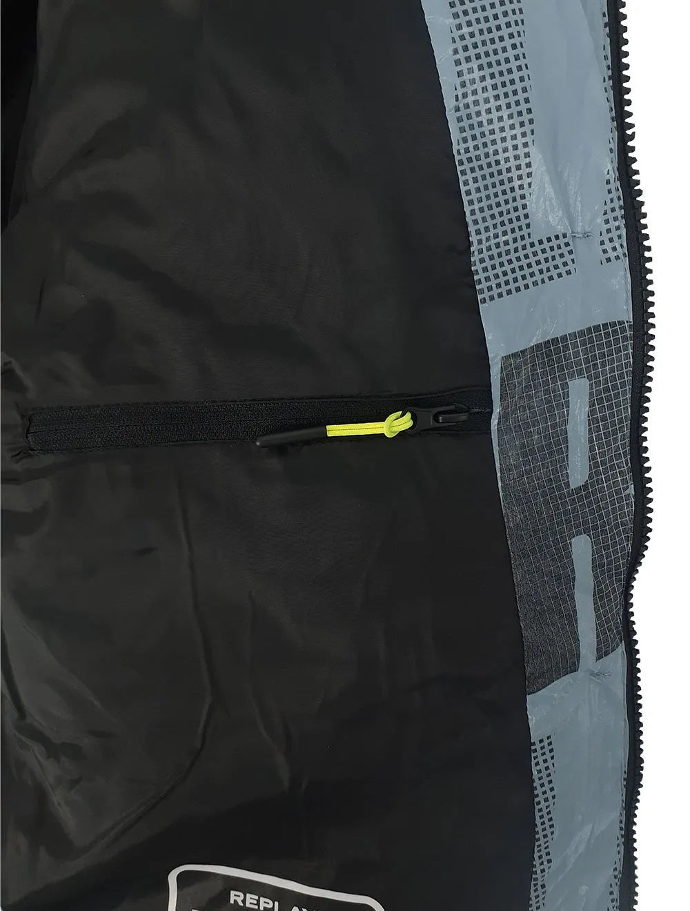 Jaqueta Replay Masculina Overtop Puffer Azul Claro