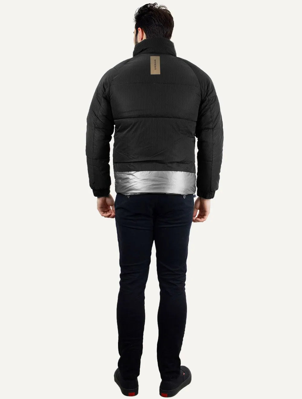 Jaqueta Dixen Masculina Puffer Reflective Preta
