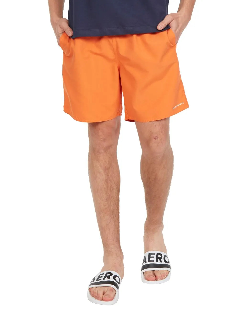 Short Aeropostale Masculino D'Água Swimwear Light Logo Laranja