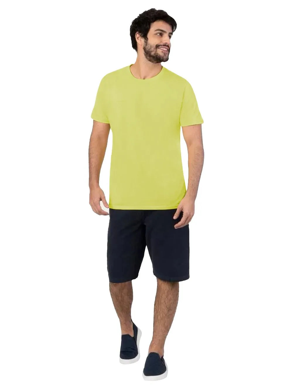 Camiseta Aramis Masculina Tingimento Eco Lisa Verde Lima
