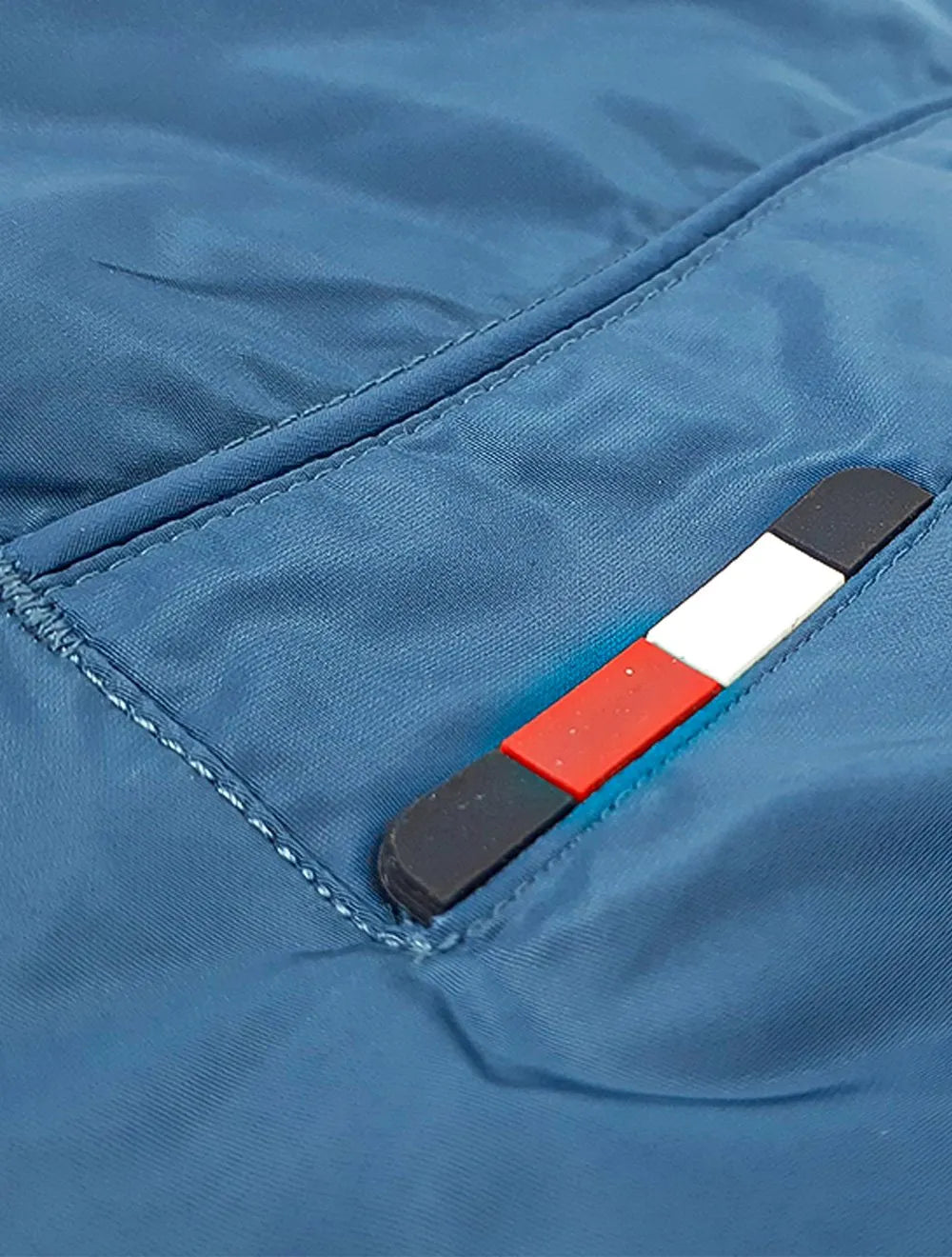 Jaqueta Tommy Hilfiger Masculina Windbreaker Flex Blouson Azul Claro