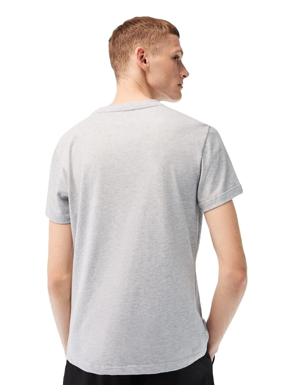 Camiseta Lacoste Masculina Regular Core Active Performance Branded Cinza