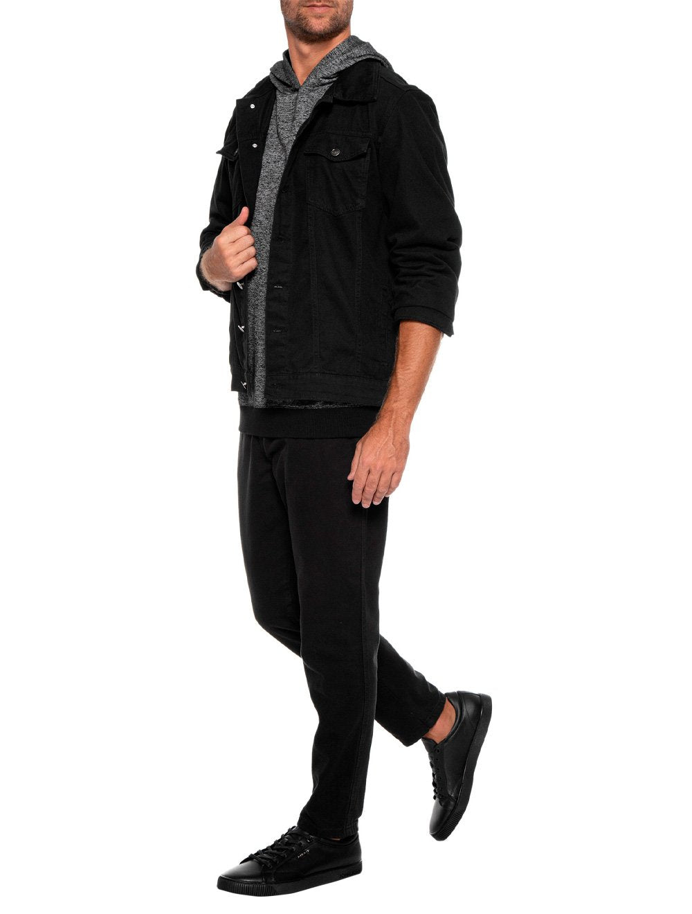 Tênis John John Masculino Bogota Leather Black Preto
