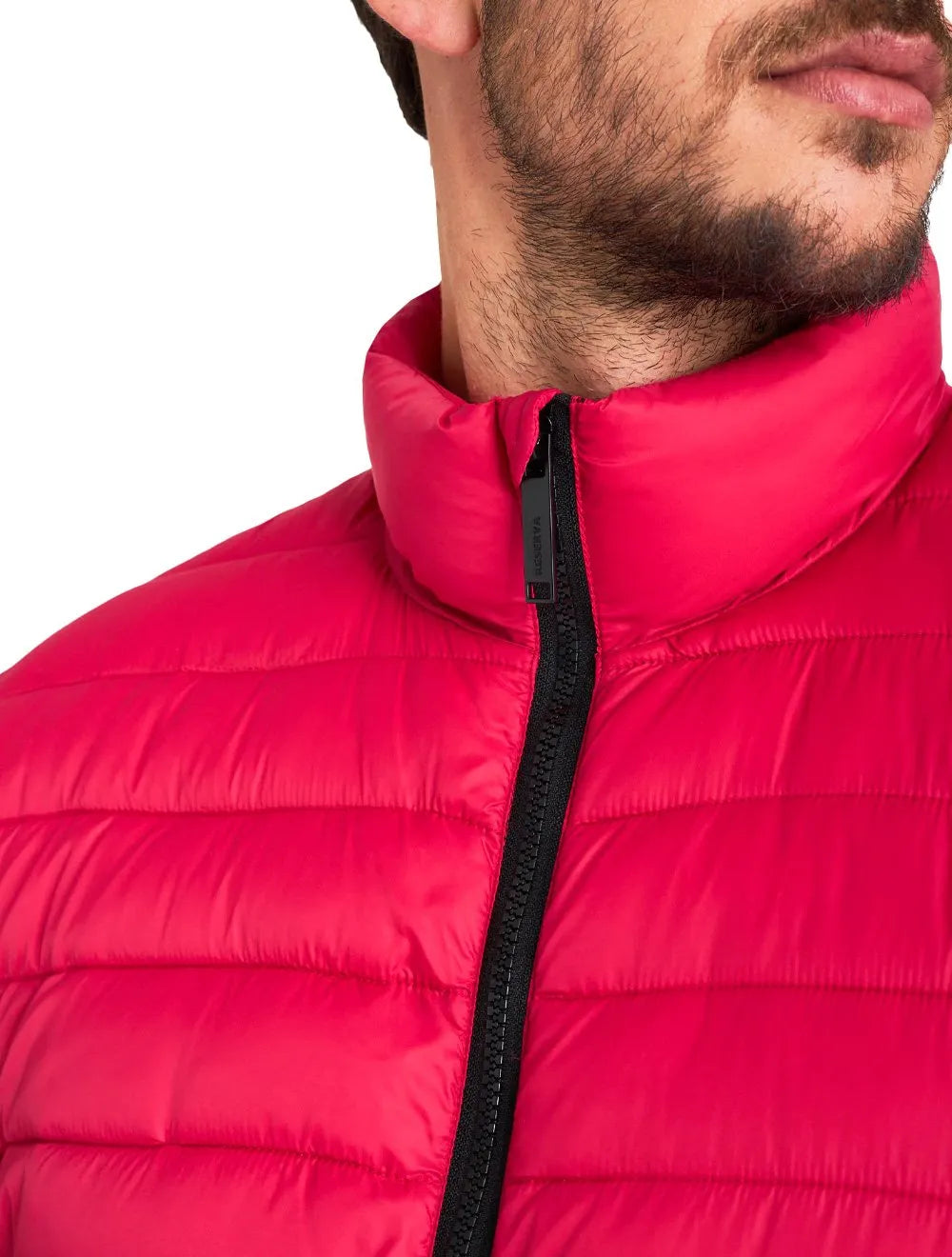 Jaqueta Reserva Masculina Nylon Puffer Downtown Tag Vermelha