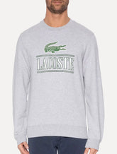 Moletom Lacoste Masculino Cotton Plush Branded Jogger Cinza Mescla