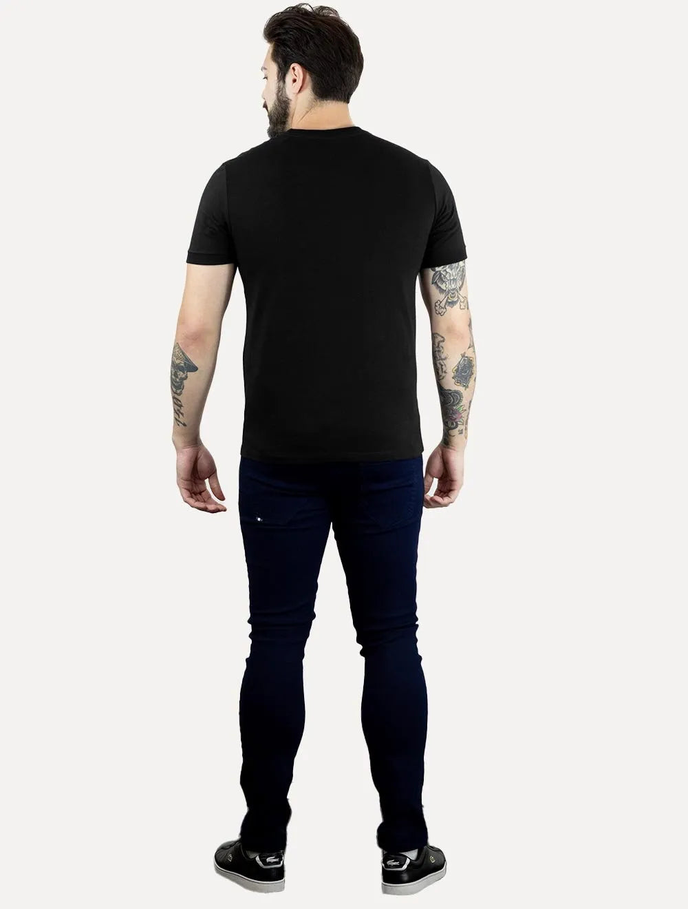 Camiseta Calvin Klein Masculina Malhão Com Punhos Preta