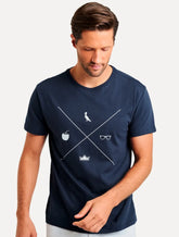 Camiseta Reserva Masculina A Maior Tardezinha Azul Marinho