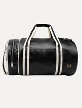 Bolsa Fred Perry Masculina Classic Barrel Preta/Off-White