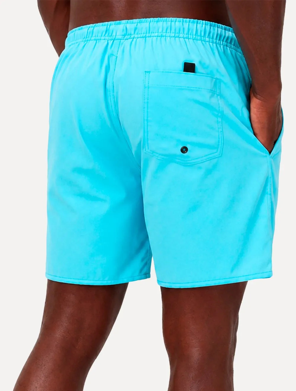 Short Aramis Masculino D'Água Elastico Logo Azul Claro