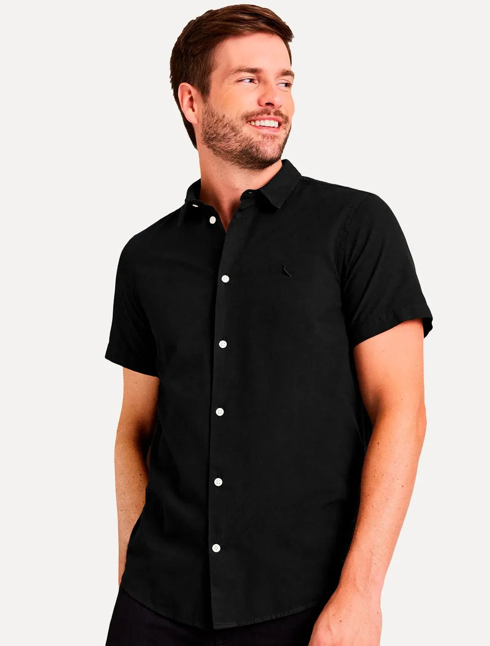Camisa Reserva Masculina Manga Curta Nova Paraty Preta