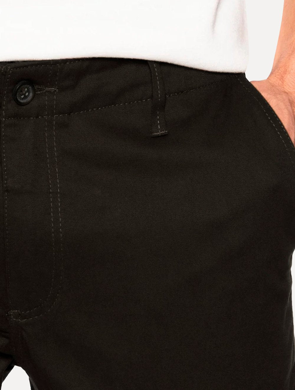 Calça Sergio K Masculina Chino Sarja Elastano Marrom