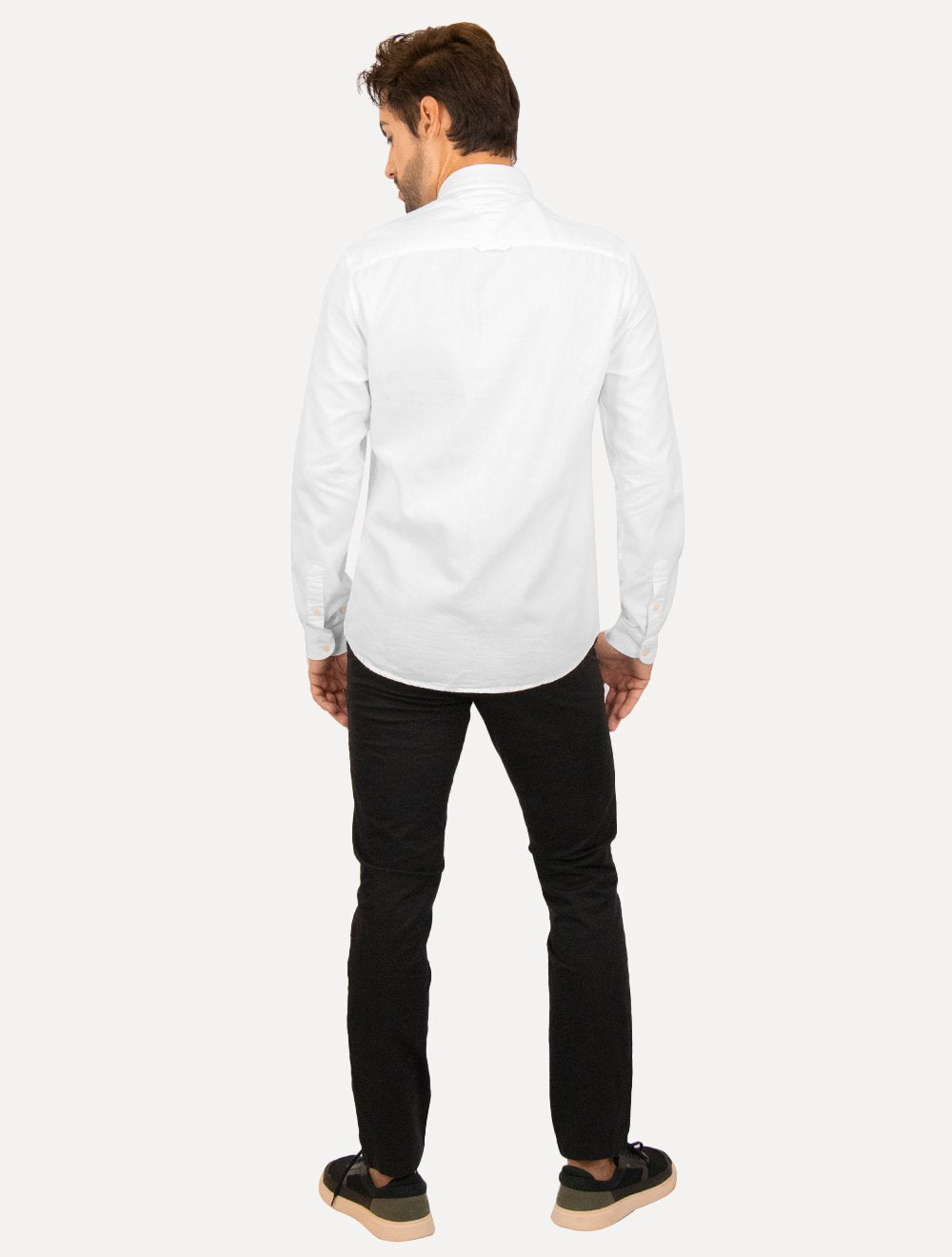 Camisa Tommy Jeans Masculina Regular Classic Oxford Pocket Branca