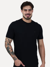 Camiseta Calvin Klein Jeans Masculina Malhão CK Logo Preto