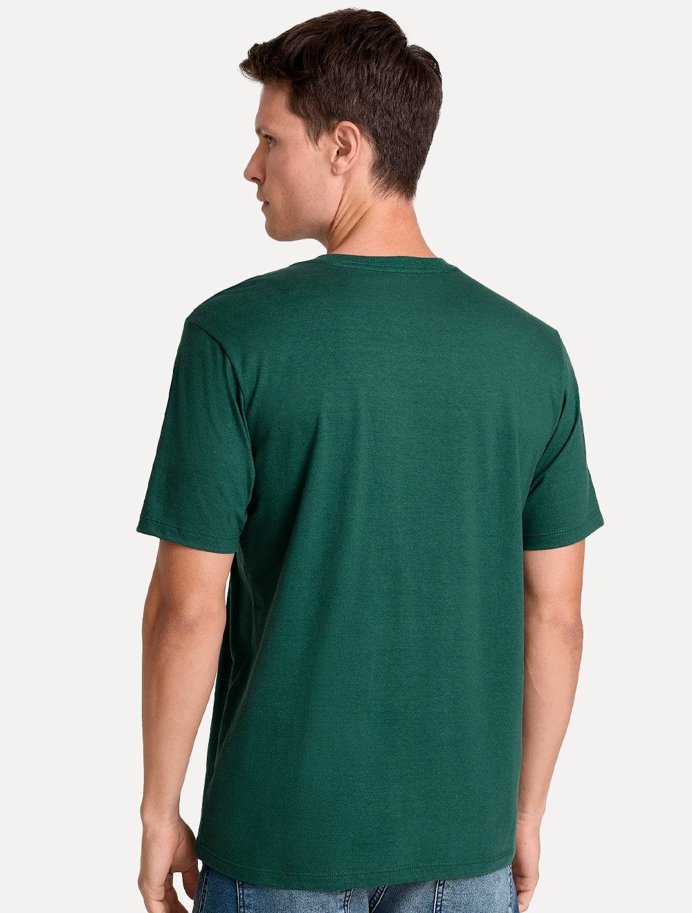 Camiseta John John Masculina Regular Fit Opposites Verde Escuro