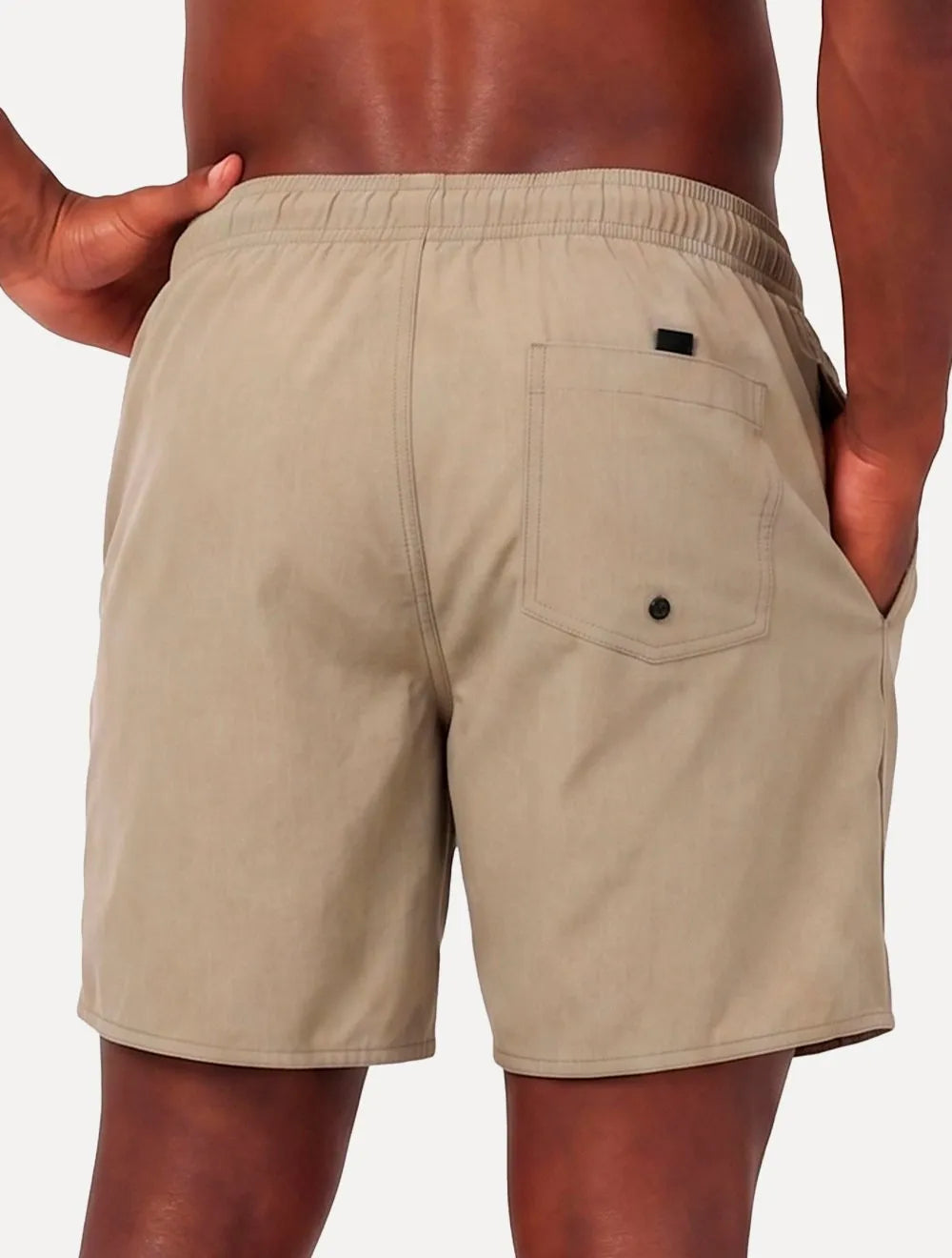 Short Aramis Masculino D'Água Elastico Logo Cáqui