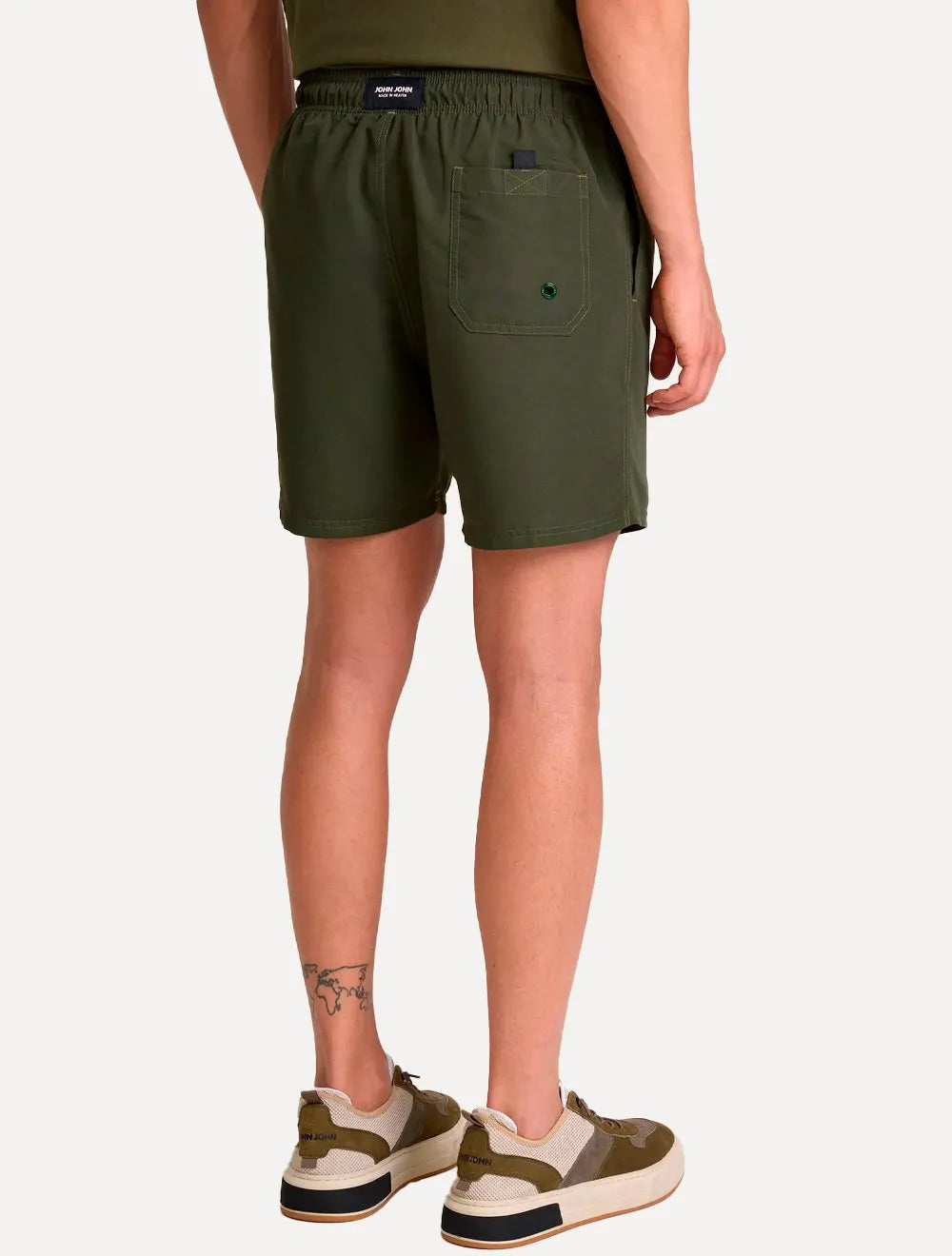 Short John John Masculino Fiji Dark Verde Escuro