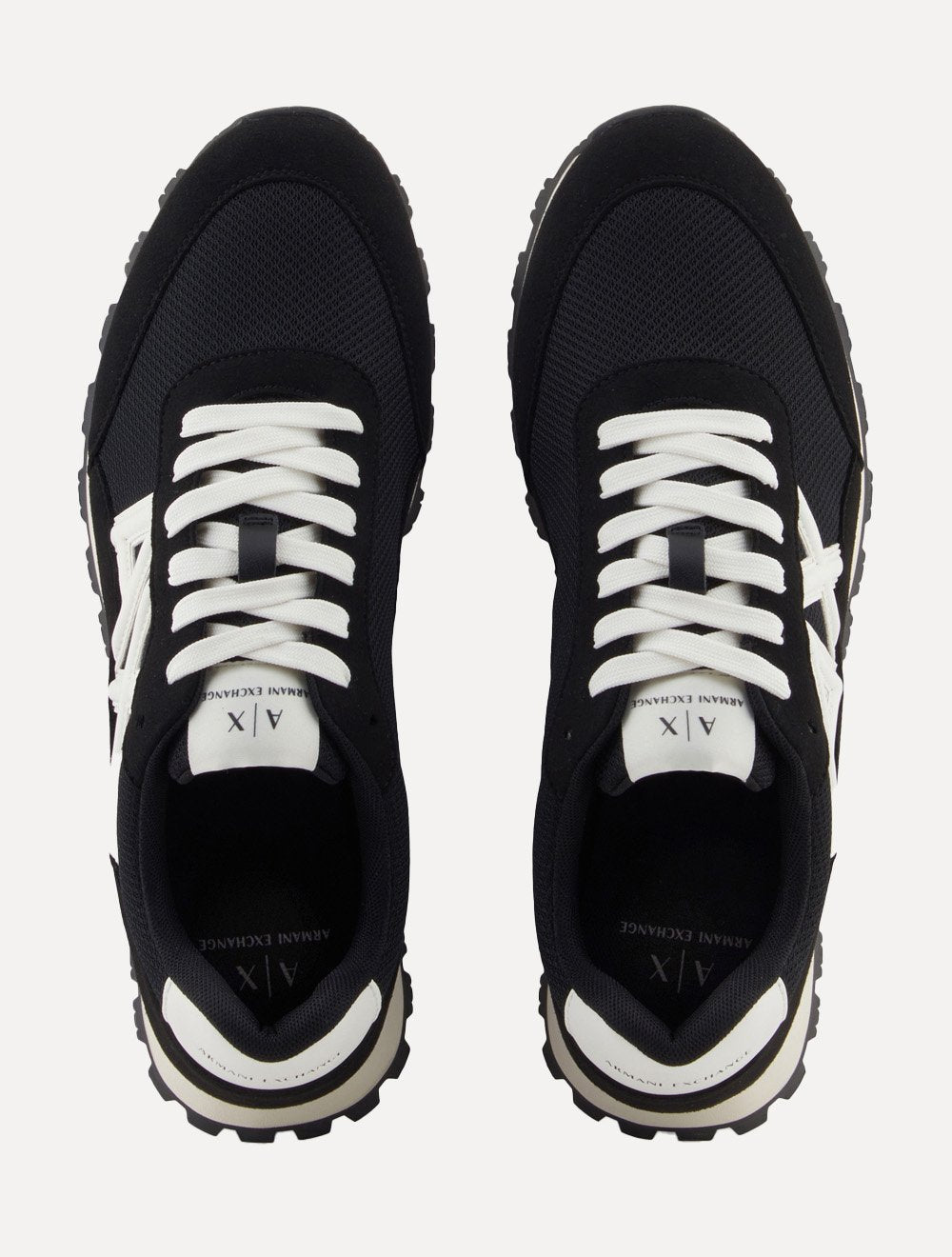 Tênis Armani Exchange Masculino Contrastantes AX Logo Preto
