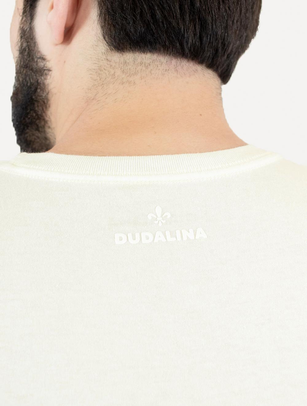 Camiseta Dudalina Masculina Frontal Mountain Off-White