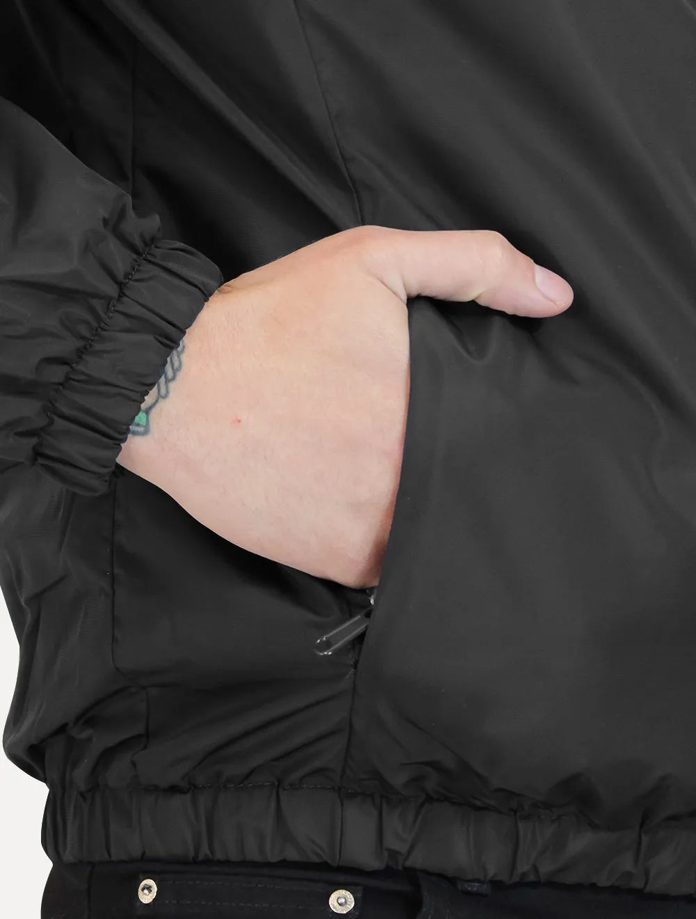 Jaqueta Masculina Corta-Vento Nylon Preta