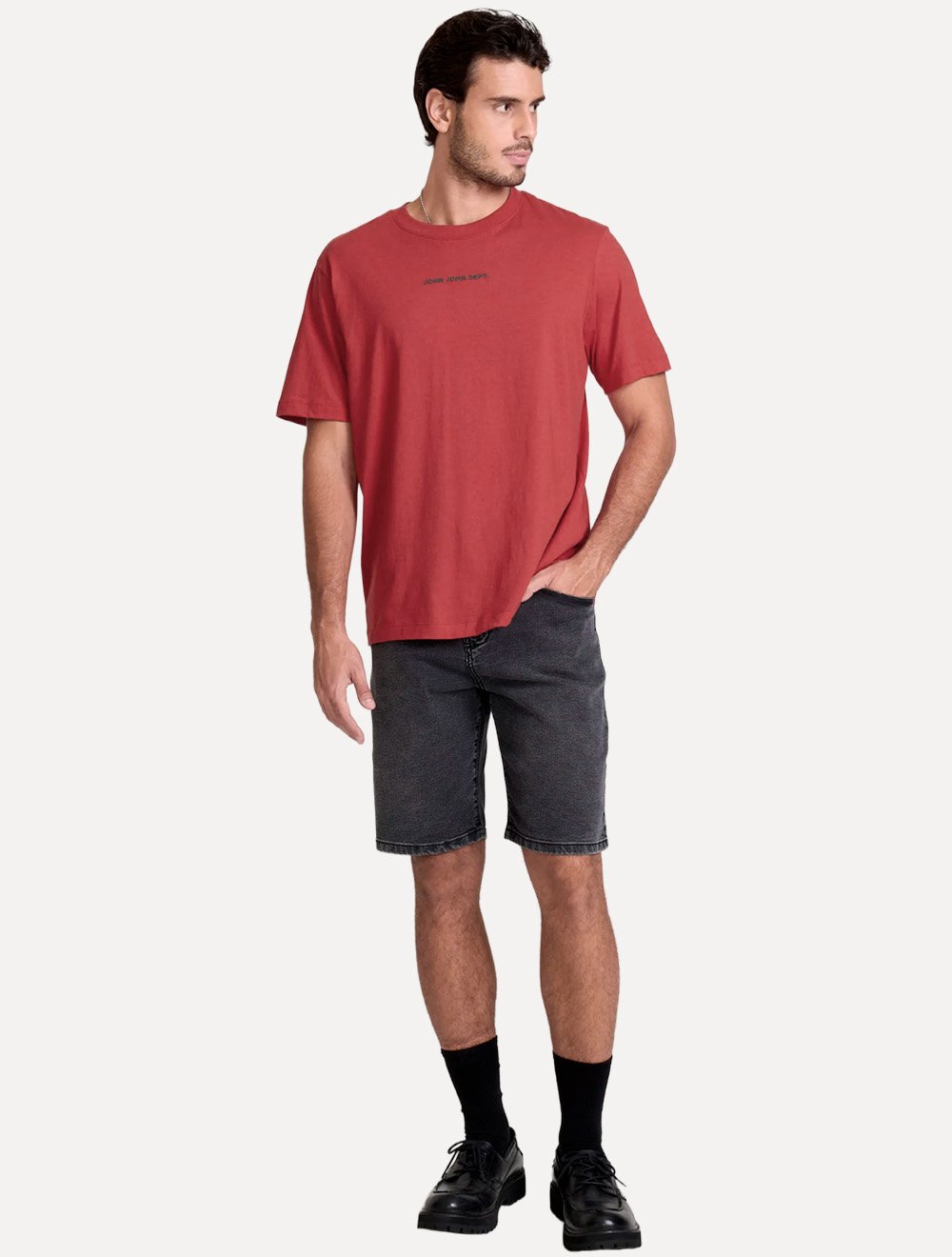 Camiseta John John Masculina Relaxed Fit Lost Vermelho