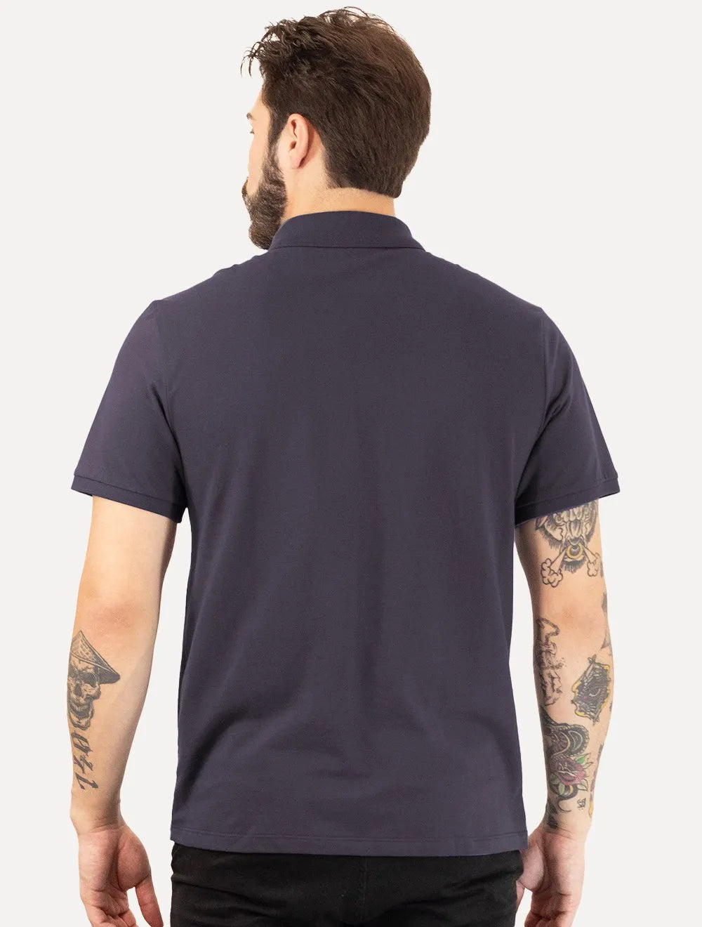 Polo Ellus Masculina Piquet Classic Easa Purple Blue Roxa