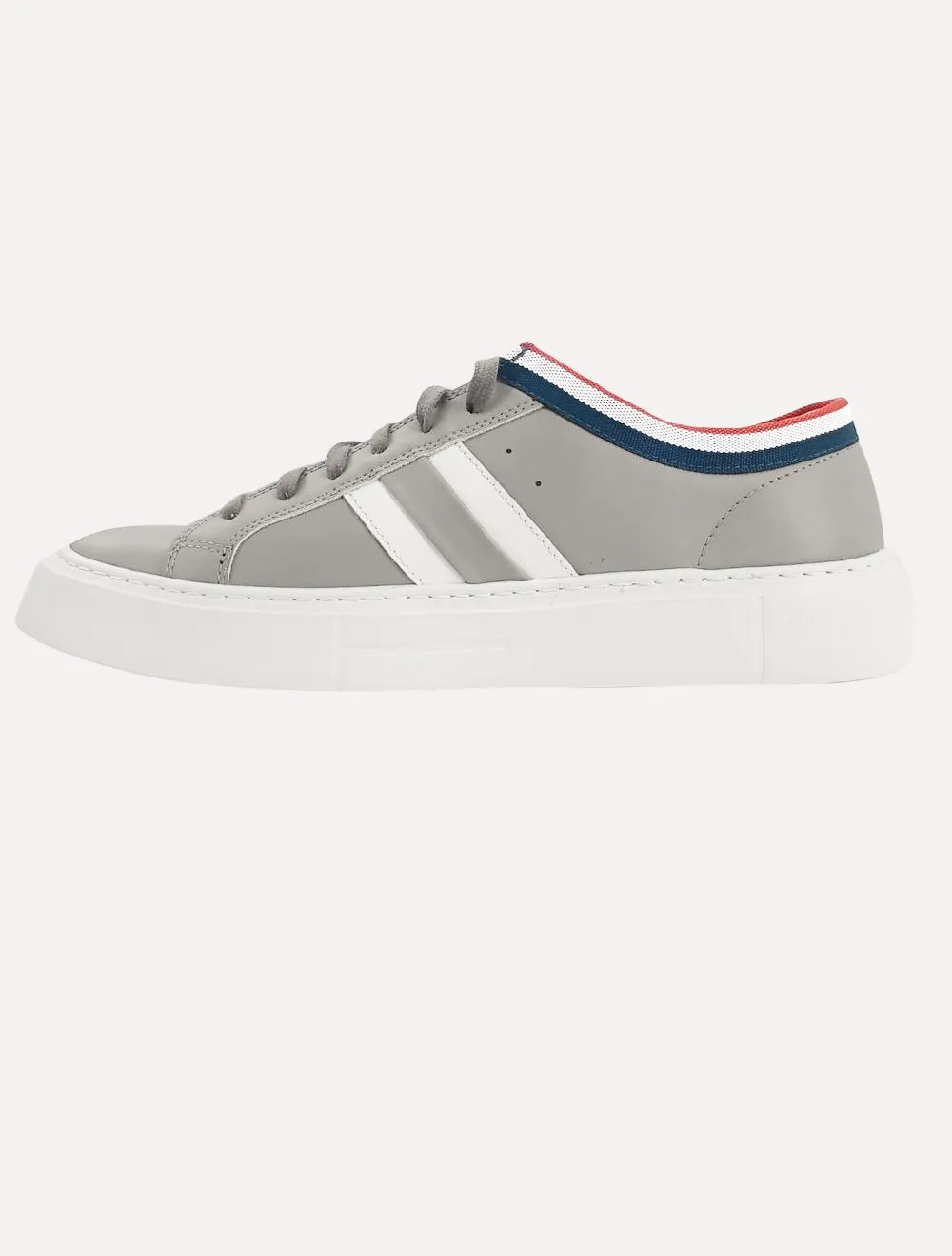 Tênis Nautica Masculino Firenze Listrado Cinza