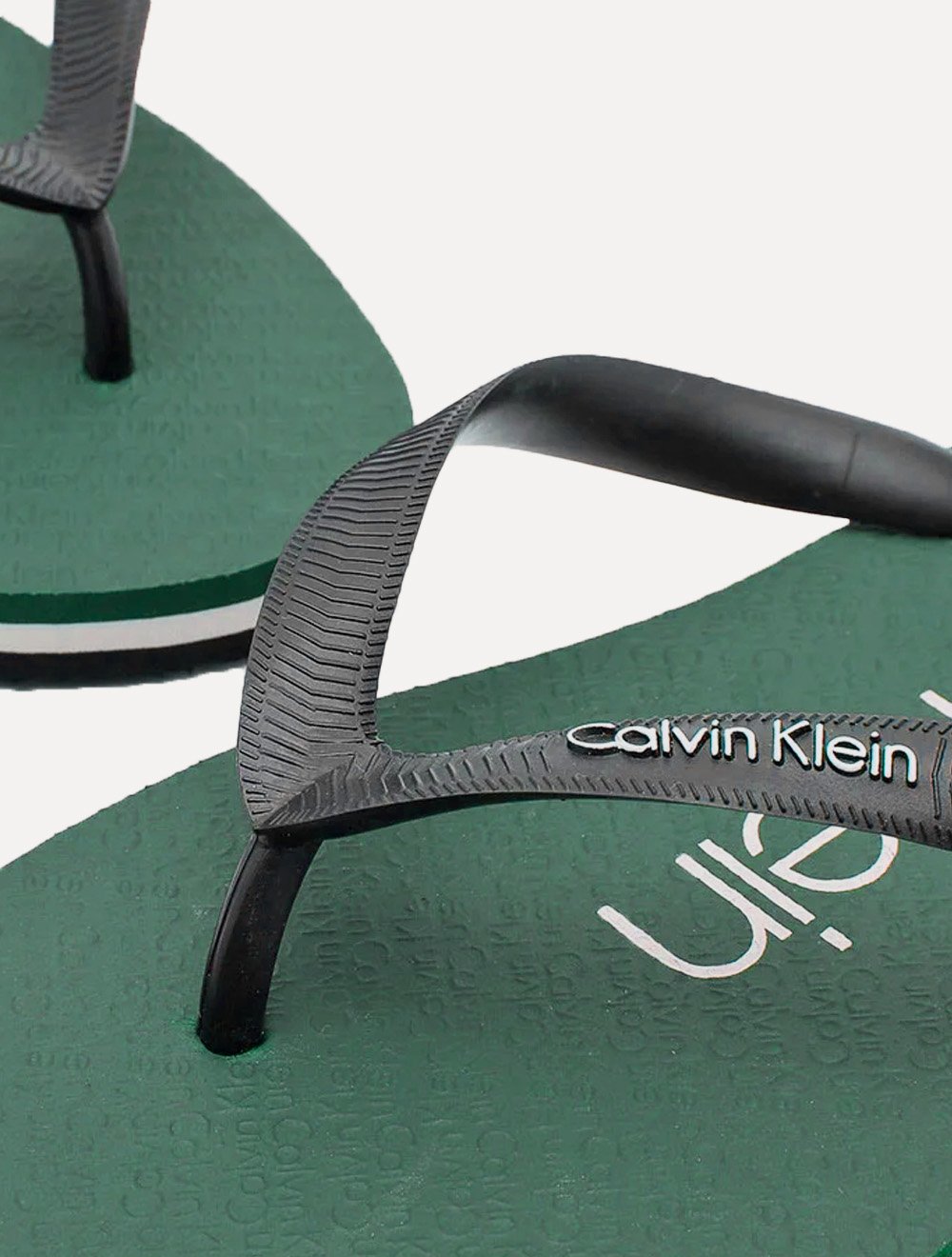 Chinelo Calvin Klein Jeans Swin Contrast Logo Re Issue Verde