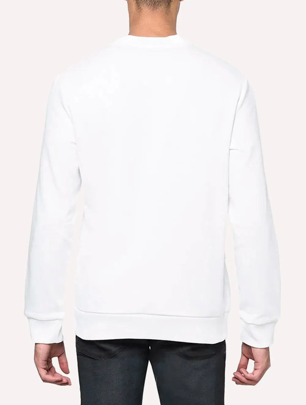 Moletom Calvin Klein Jeans Masculino Crewneck Issue Monograma Branco